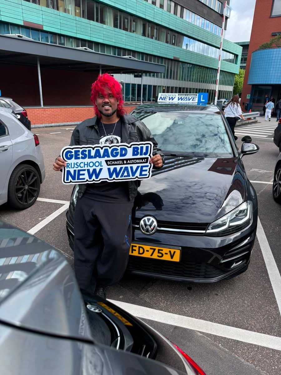 Geslaagd bij Rijschool New Wave