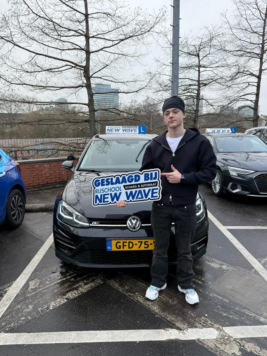 Geslaagd bij Rijschool New Wave